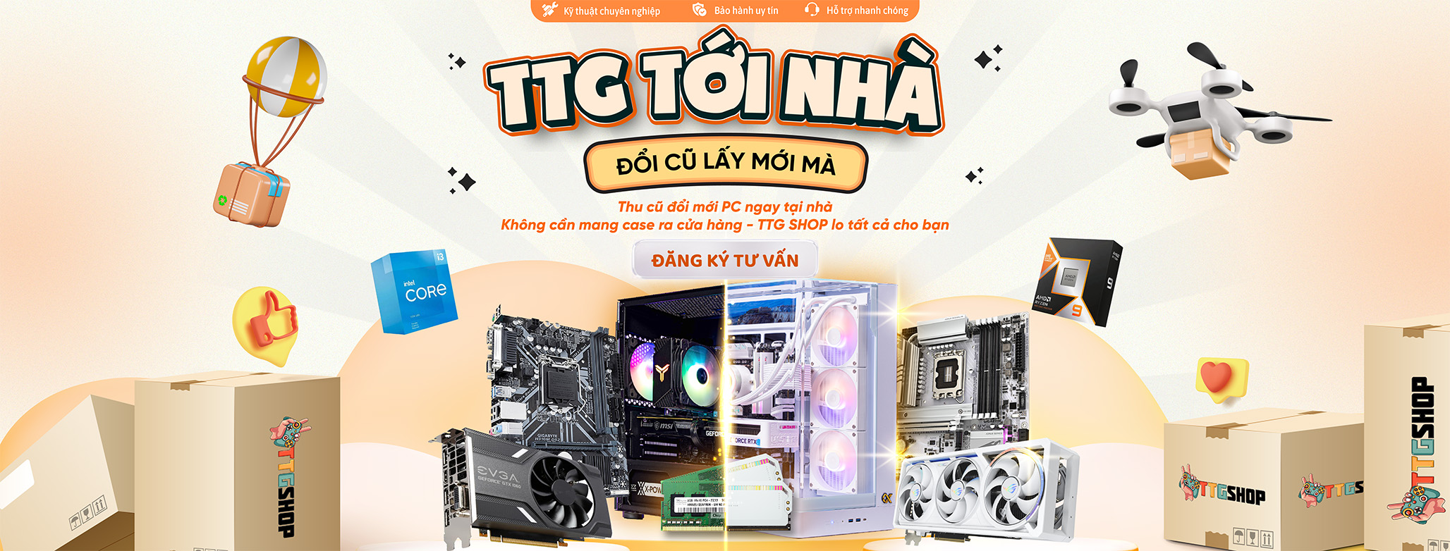 Thu cũ tận nơi, Lắp mới tận tay