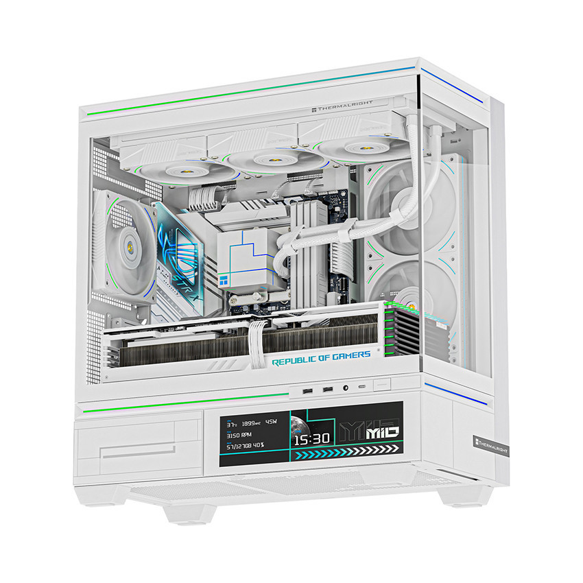 Vỏ case Thermalright TL-M10 Vision White ( M-ATX có màn hình 9.2 inch )