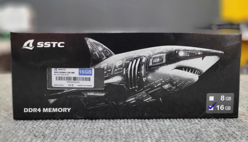 Ram SSTC 16GB Bus 3200Mhz DDR4 BLACK TẢN NHIỆT	