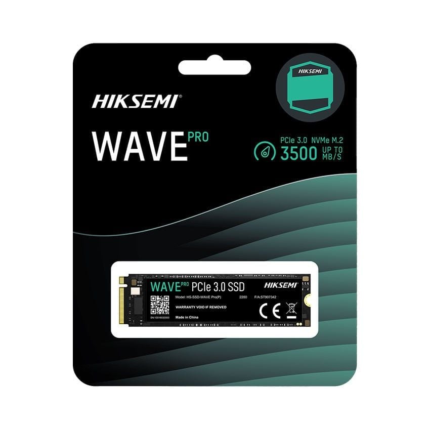  Ổ cứng SSD HIKSEMI WAVE PRO 512GB M.2 2280 PCIe 3.0x4 (Đọc 3500MB/s, Ghi 1800MB/s) 