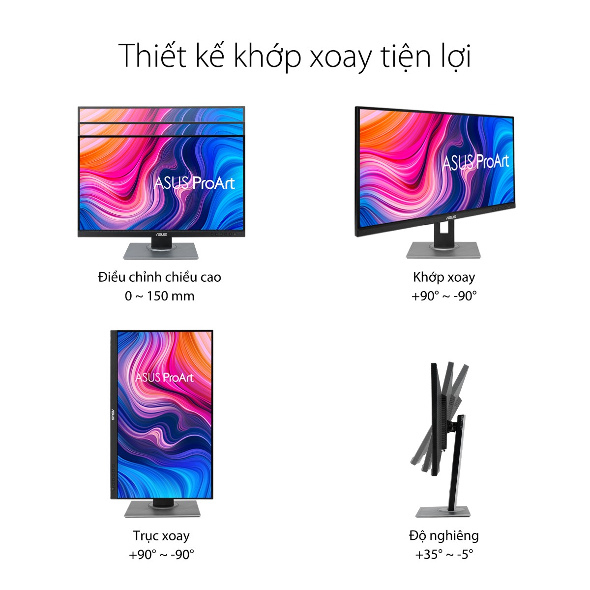 Màn hình Asus ProArt PA278QV xoay