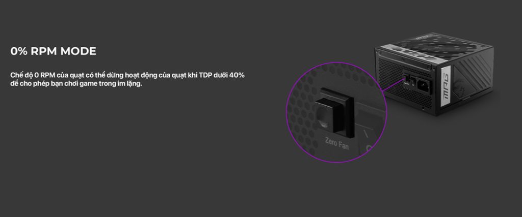 Nguồn Máy Tính MSI A1000G 1000W PCIE 5.0 2