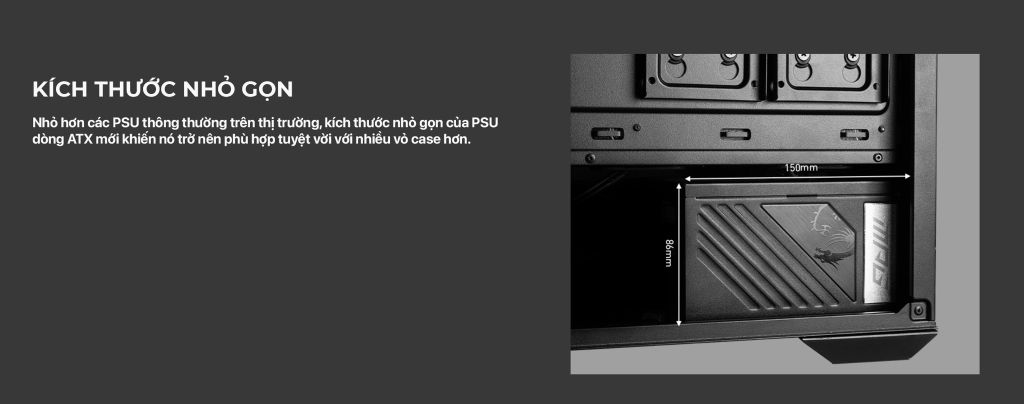 Nguồn Máy Tính MSI A1000G 1000W PCIE 5.0 2345