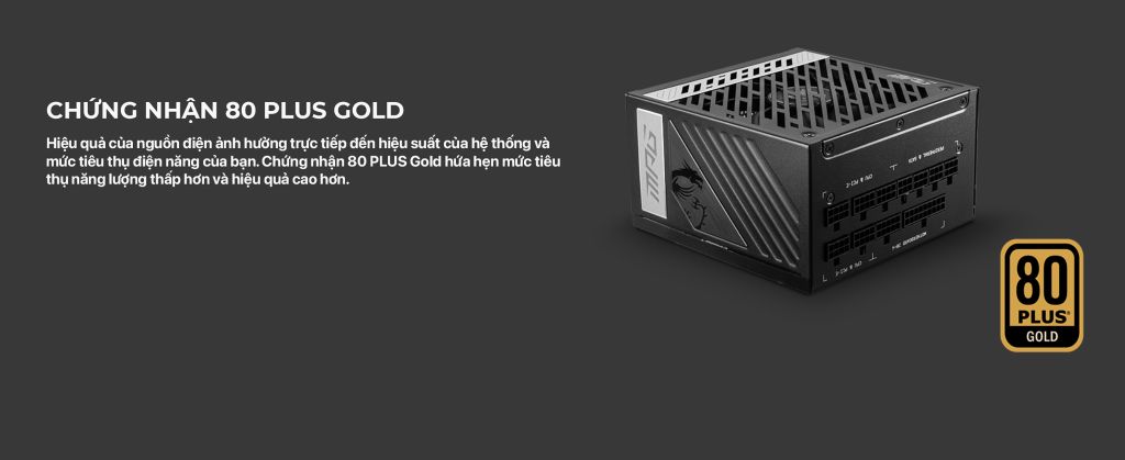 Nguồn Máy Tính MSI A1000G 1000W PCIE 5.0