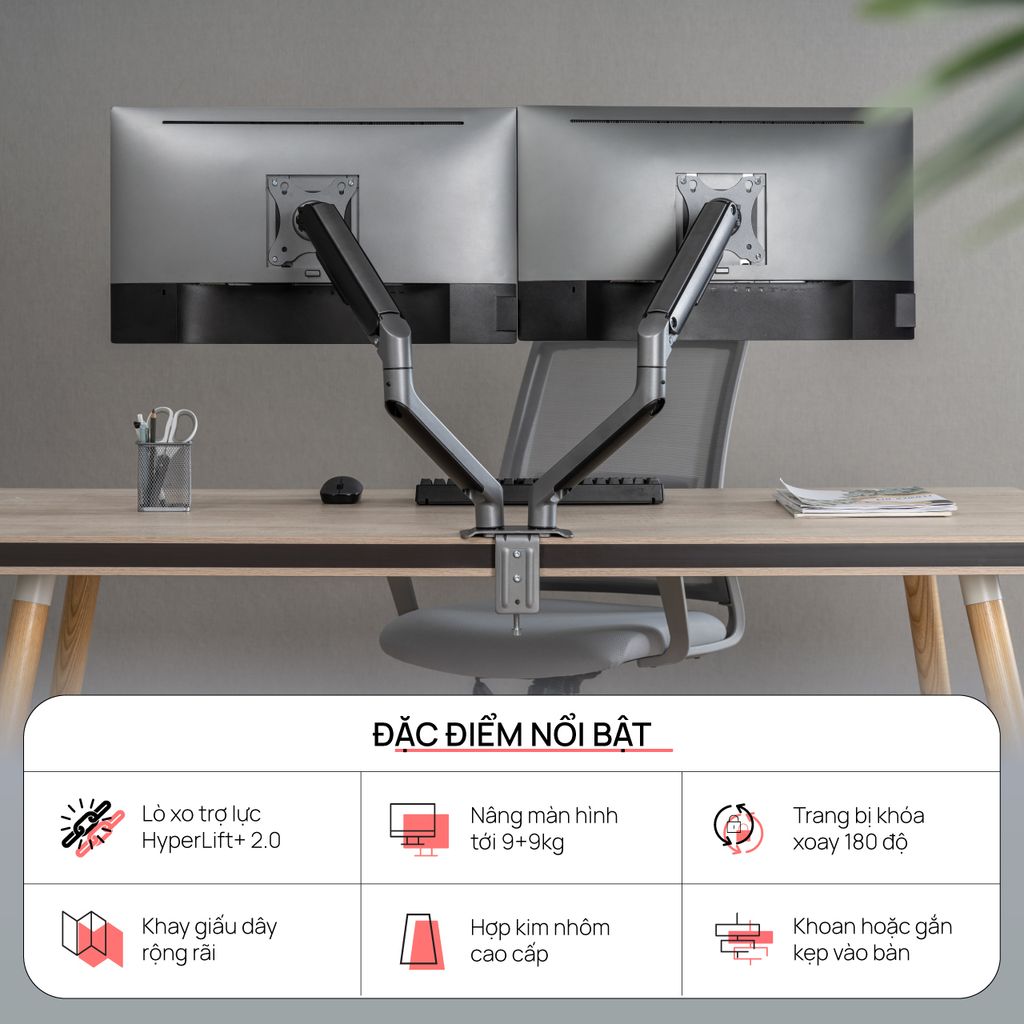 gia-treo-man-hinh-human-motion-t6pro-2-blk-mau-den