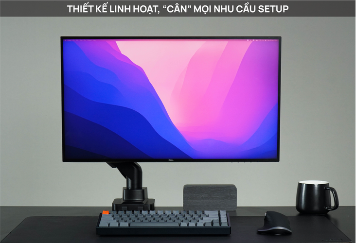 GIÁ TREO MÀN HÌNH HUMAN MOTION T9-1 MÀU XÁM