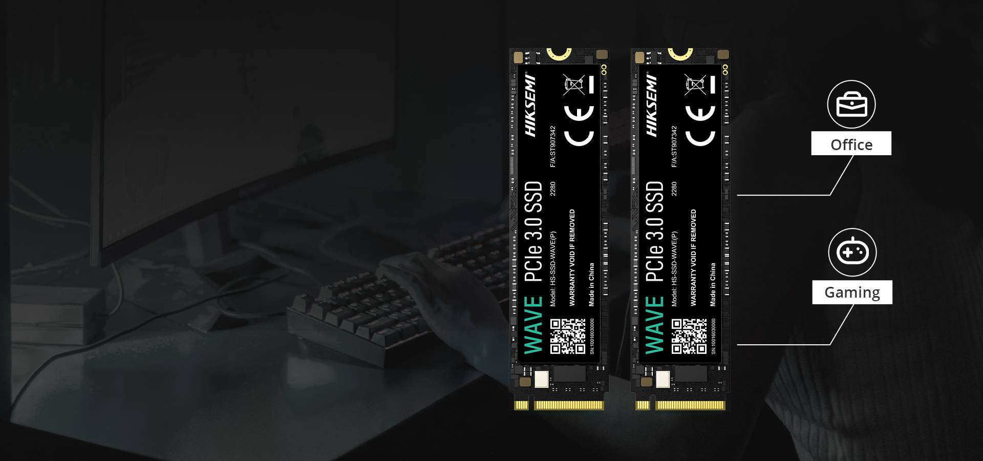 Ổ cứng SSD HIKSEMI WAVE 1TB M.2 2280 PCIe 3.0x4 (Đọc 2450MB/s, Ghi 2450MB/s)