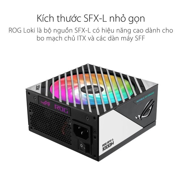 Nguồn SFX-L ASUS ROG LOKI 1000P 1000W PLATINUM ( PCI GEN 5.0 - Full Modular ) 123