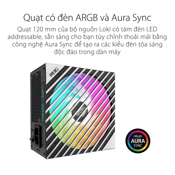 Nguồn SFX-L ASUS ROG LOKI 1000P 1000W PLATINUM ( PCI GEN 5.0 - Full Modular ) 12