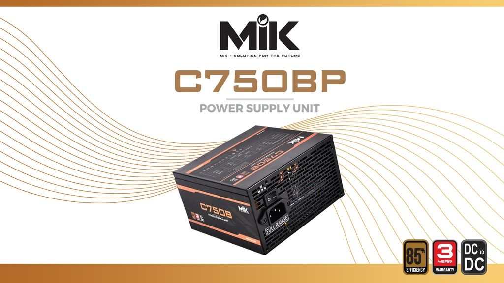 Nguồn Máy Tính MIK C750B 750W PLUS BRONZE