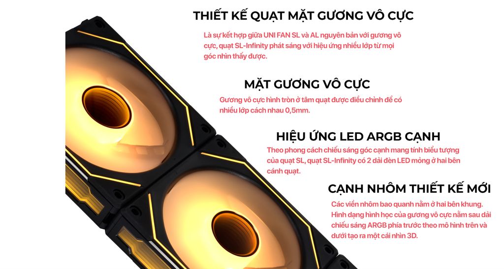 FAN CASE LIAN-LI UNI FAN SL INFINITY 120 TRIPLE BLACK