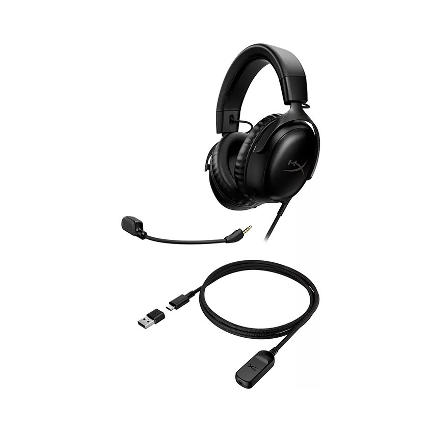 TAI NGHE GAMING CÓ DÂY HYPERX CLOUD III BLACK 727A8AA