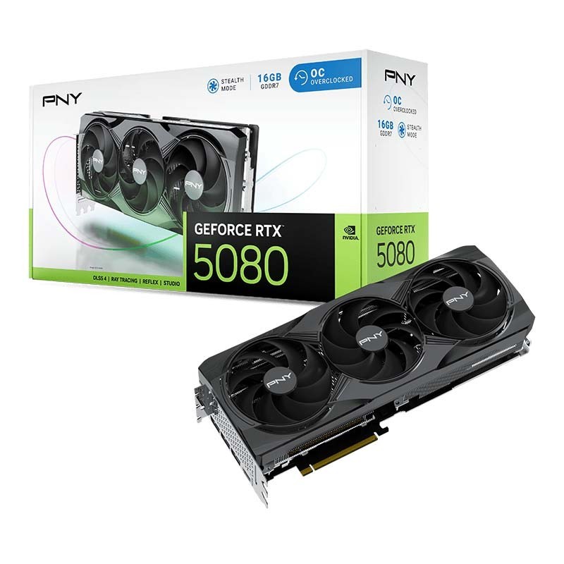 Card màn hình PNY GeForce RTX 5080 16GB GDDR7 OC
