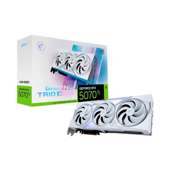 Card màn hình MSI GeForce RTX 5070 Ti GAMING TRIO OC WHITE 16GB GDDR7

