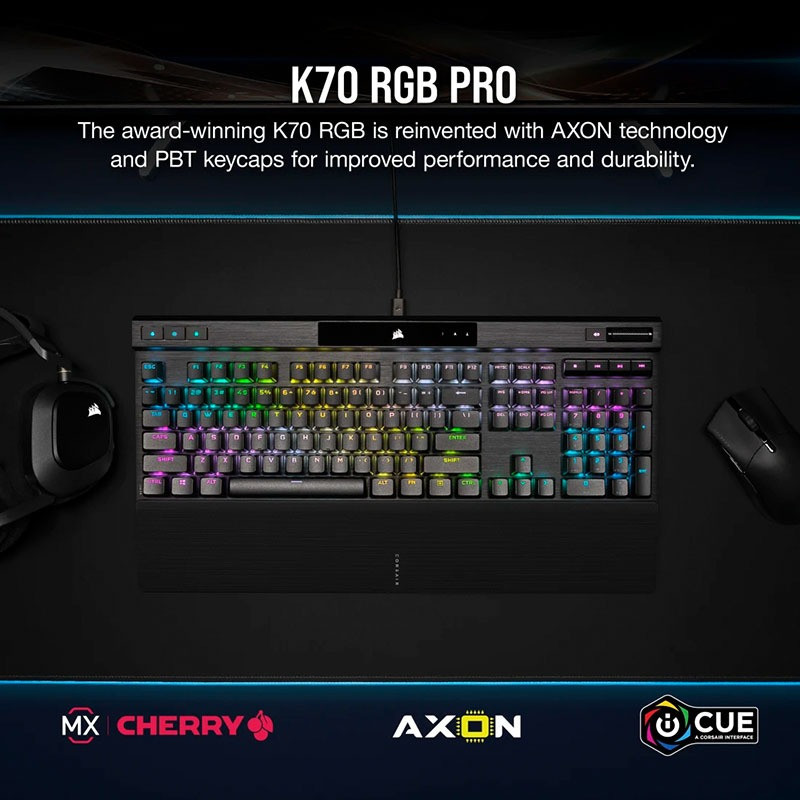 Bàn phím game Corsair K70 RGB Pro Red sw (USB)