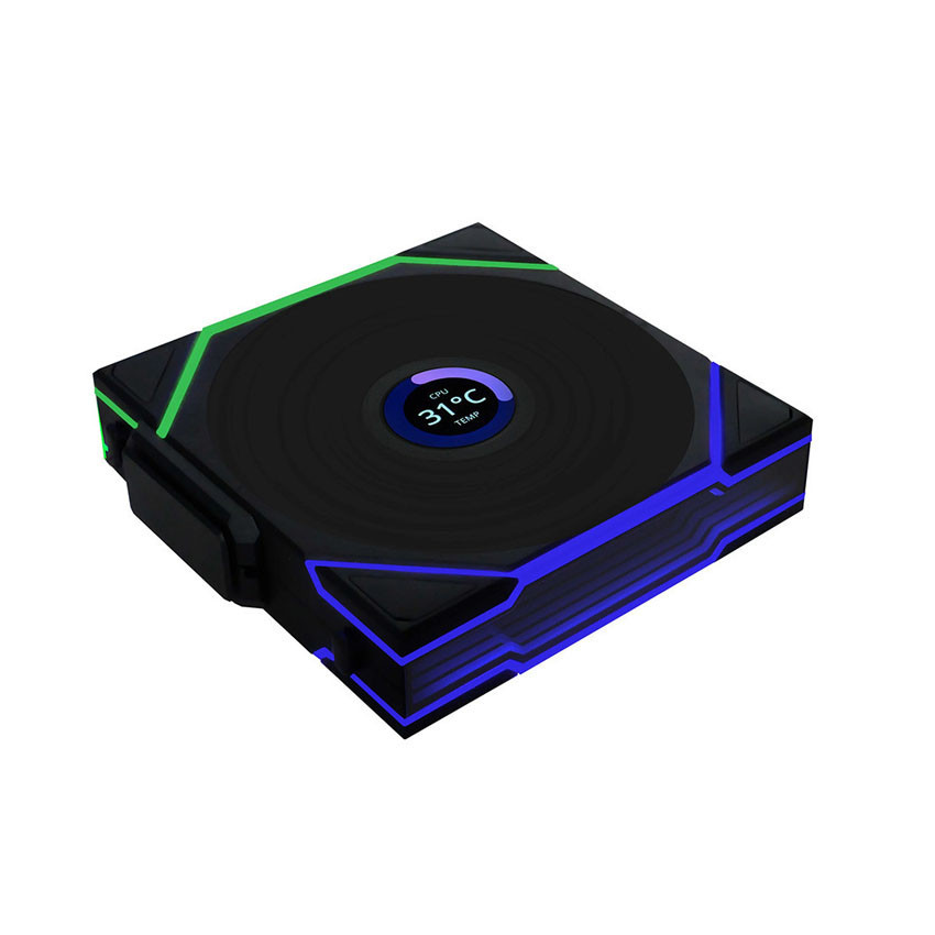 Fan Case LIAN-LI TL LCD Reverse Wireless Black - 12RTLLCD1W3B (Pack 3c)

