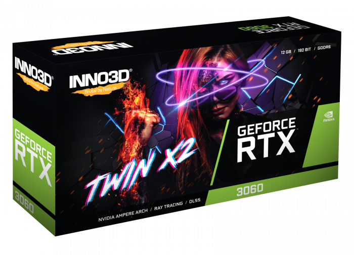 Card màn hình INNO3D GEFORCE RTX 3060 TWIN X2 12GB GDDR6
