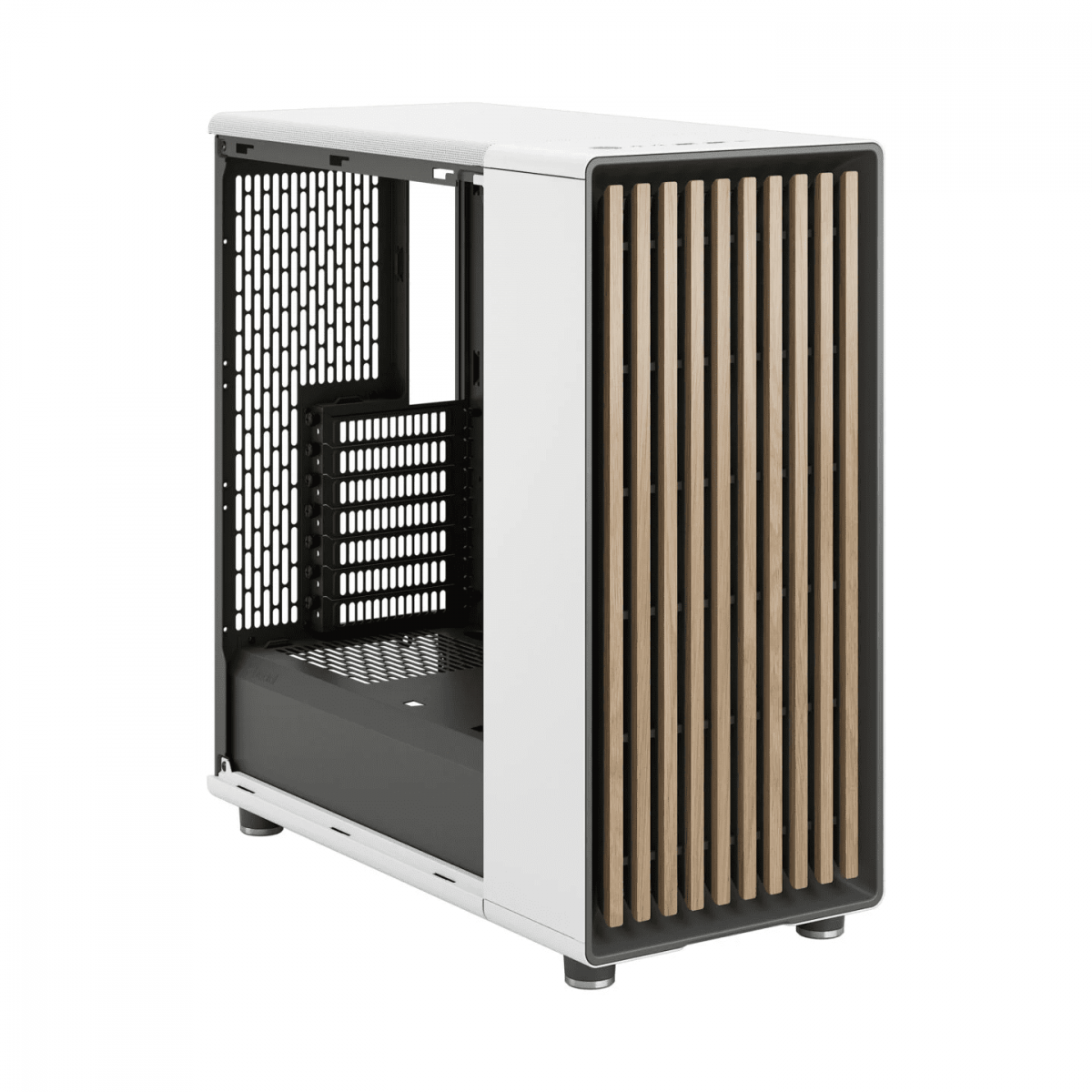 Vỏ Case Fractal Design North Chalk White TG Clear Tint (ATX/Mid Tower/Màu Trắng)