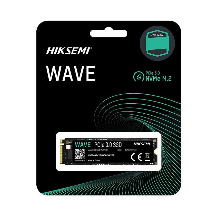 Ổ Cứng SSD HIKSEMI WAVE 512GB - M.2 2280 PCIe Gen3 x4 (Đọc 2500MB/s - Ghi 1025MB/s) - (HS-SSD-WAVE(P) 512G)