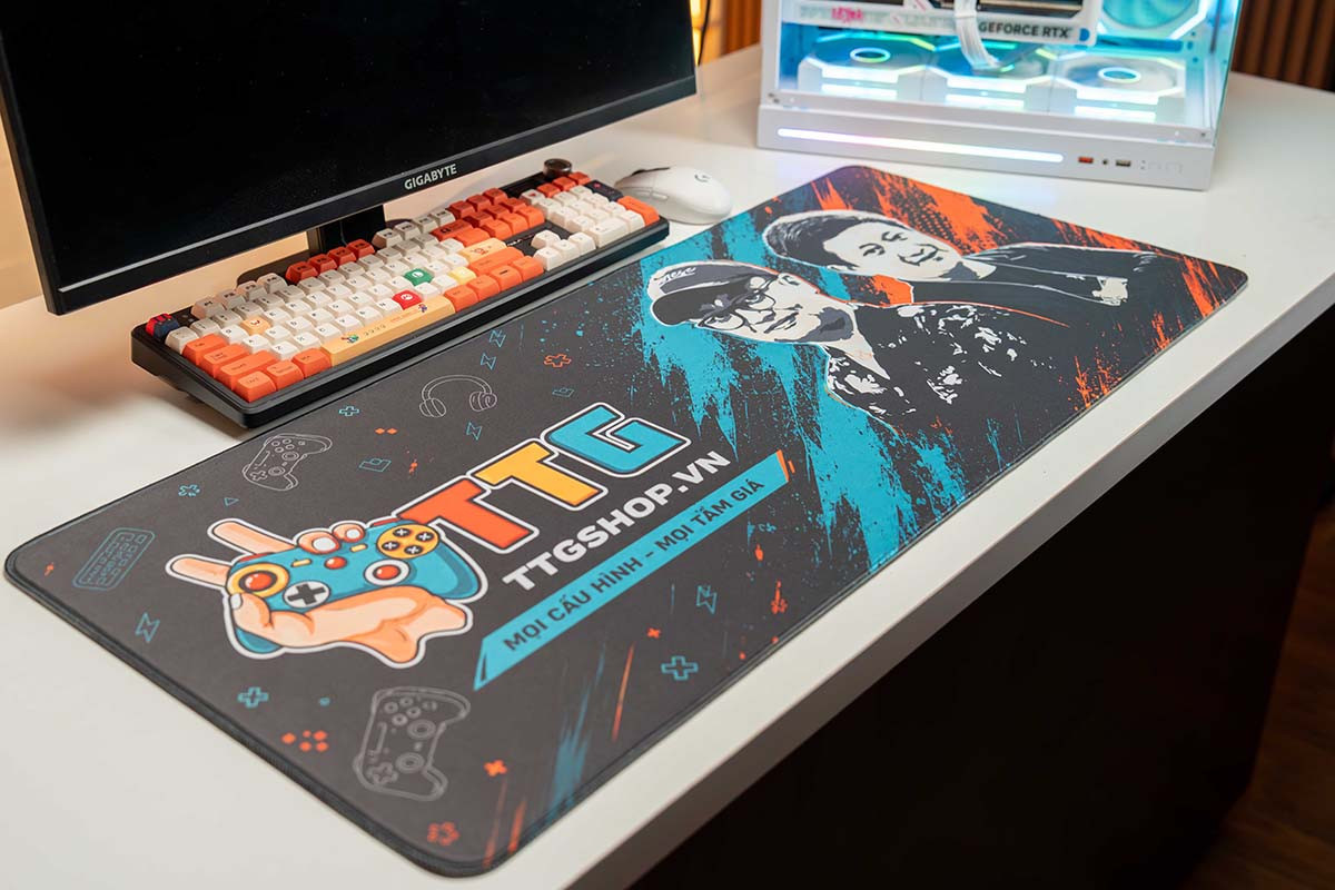 Lót Chuột TTGSHOP Cao Su Mặt Vải Di Speed In 4K Chống Trượt Deskmat Gaming