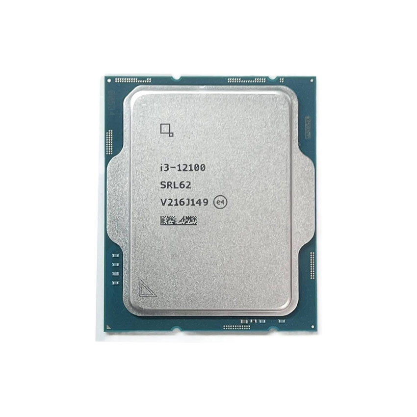 CPU INTEL CORE I3 12100 - TRAY (3.3GHZ TURBO UP TO 4.3GHZ, 4 NHÂN 8 LUỒNG, 12MB CACHE, 58W)- SOCKET INTEL LGA 1700)