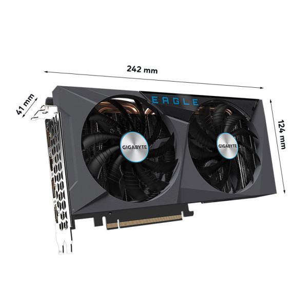 VGA GIGABYTE GeForce RTX 3060 EAGLE 12G (GV-N3060EAGLE -12GD) ( REV 2.0 )