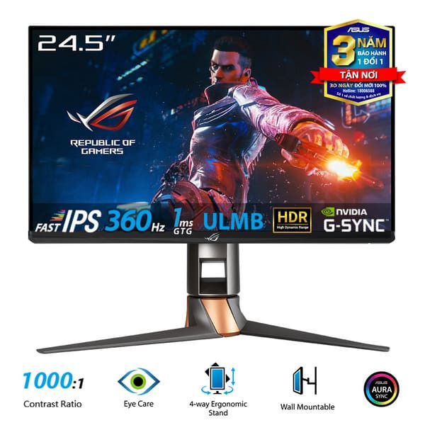 Màn hình Asus ROG SWIFT 360Hz PG259QN 24.5 inch FHD IPS