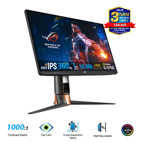 Màn hình Asus ROG SWIFT 360Hz PG259QN 24.5 inch FHD IPS
