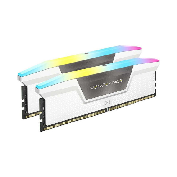 Ram Desktop Corsair Vengeance RGB Heatspreader White (CMH32GX5M2B5600C36WK) 32GB (2x16GB) DDR5 5600MHz
