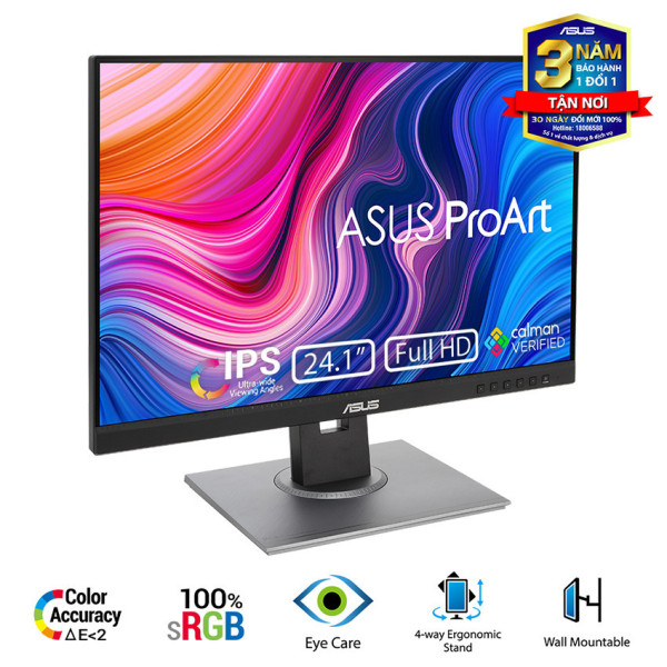 Màn hình đồ họa Asus ProArt PA248QV (24inch/ WUXGA/ IPS/75Hz/5ms/300nits/HDMI+DP+DSub+Audio+USB)