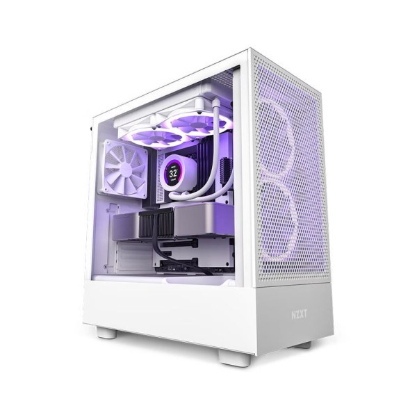 Vỏ máy tính NZXT H5 Flow White   (Mid Tower/Màu Trắng)