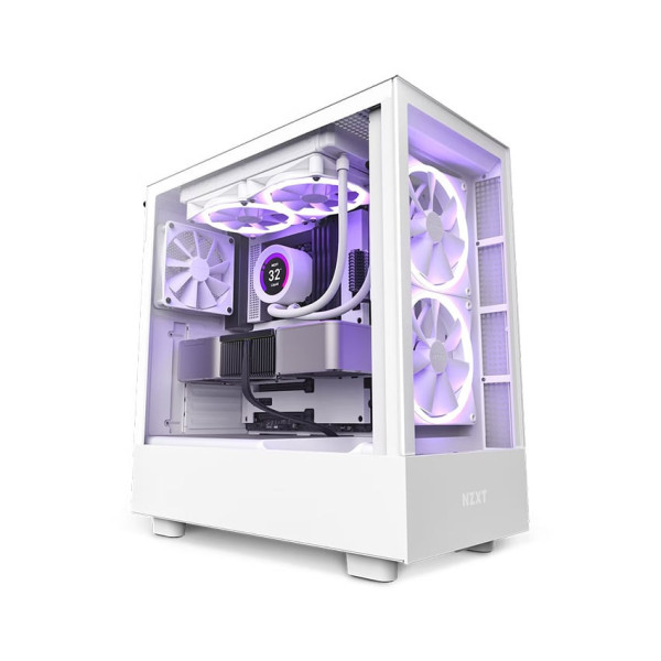 Vỏ máy tính NZXT H5 Elite White  (Mid Tower/Màu Trắng)