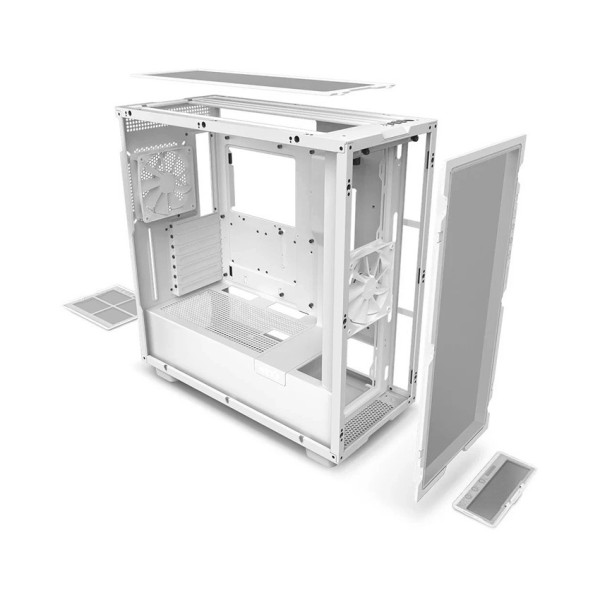 Vỏ máy tính NZXT H7 Flow White (Mid Tower/Màu Trắng)