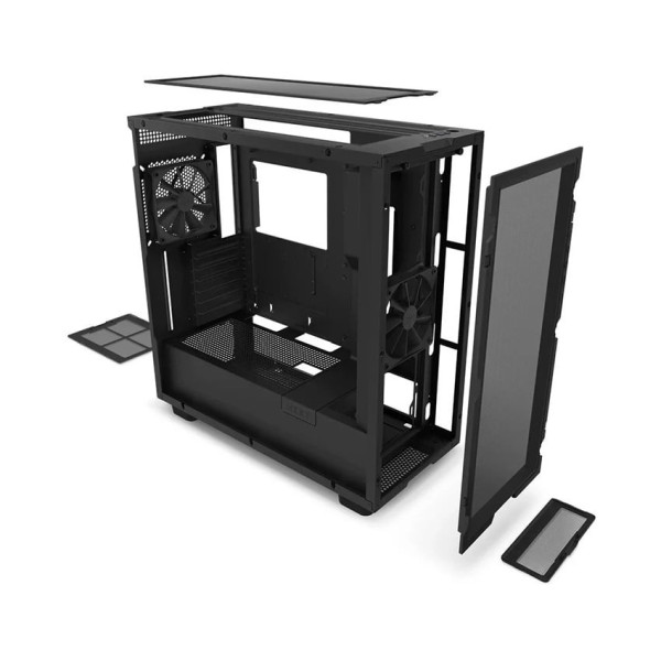 Vỏ máy tính NZXT H7 Flow Black (Mid Tower/Màu Đen)
