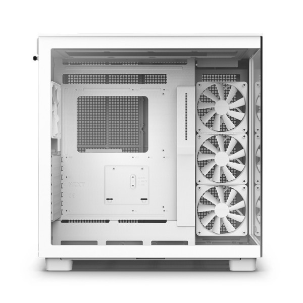 Vỏ máy tính NZXT H9 Flow White (Mid Tower/Màu Trắng)