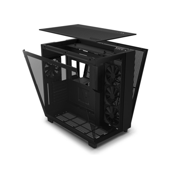 Vỏ máy tính NZXT H9 Flow Black (Mid Tower/Màu Đen)