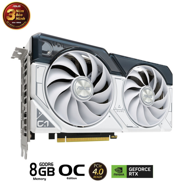 CARD MÀN HÌNH ASUS DUAL-RTX 4060 TI-O8G-GAMING WHITE