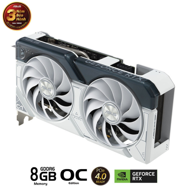 CARD MÀN HÌNH ASUS DUAL-RTX 4060 TI-O8G-GAMING WHITE