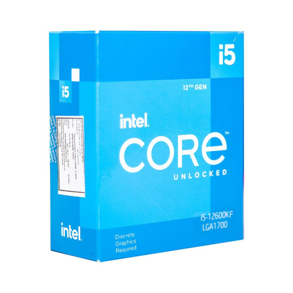 CPU INTEL CORE I5 12600KF (3.7GHZ TURBO UP TO 4.9GHZ, 10 NHÂN 16 LUỒNG, 20MB CACHE, 125W) - SOCKET INTEL LGA 1700)