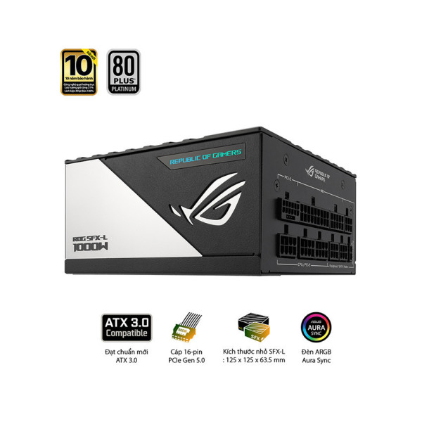 Nguồn SFX-L ASUS ROG LOKI 1000P 1000W PLATINUM ( PCI GEN 5.0 - Full Modular )