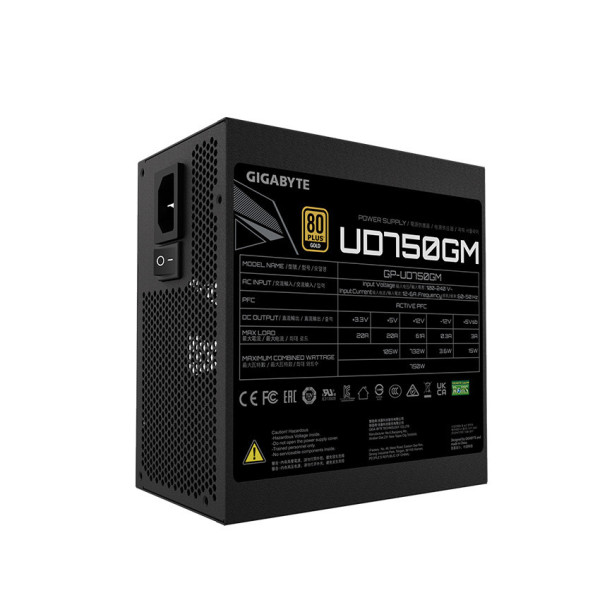 Nguồn Gigabyte UD750GM 750W (80 PLUS GOLD/ Full Modular)