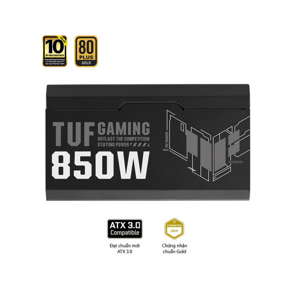 Nguồn ASUS TUF Gaming 1000W GOLD PCI GEN 5.0 - 80 Plus Gold