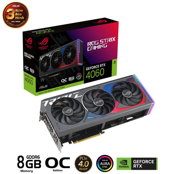 Card Màn Hình ASUS ROG Strix GeForce RTX 4060 OC Edition 8GB GDDR6