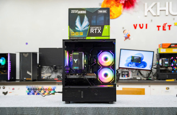 PC CHƠI GAME HIỆU SUẤT CAO RTX 3060 12GB - i5 12400F -SL: 12 Slots Order 6 Hà Nội  - HCM 6 slots