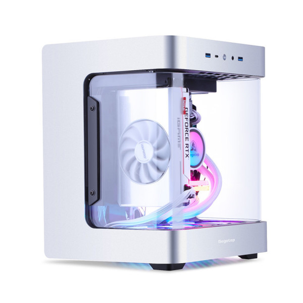 Vỏ Case Segotep Slath Mini ITX (Mini Tower/Màu Bạc)