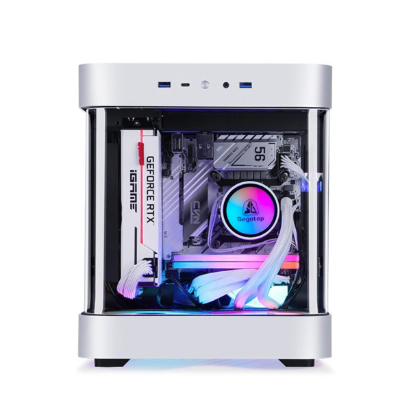 Vỏ Case Segotep Slath Mini ITX (Mini Tower/Màu Bạc)