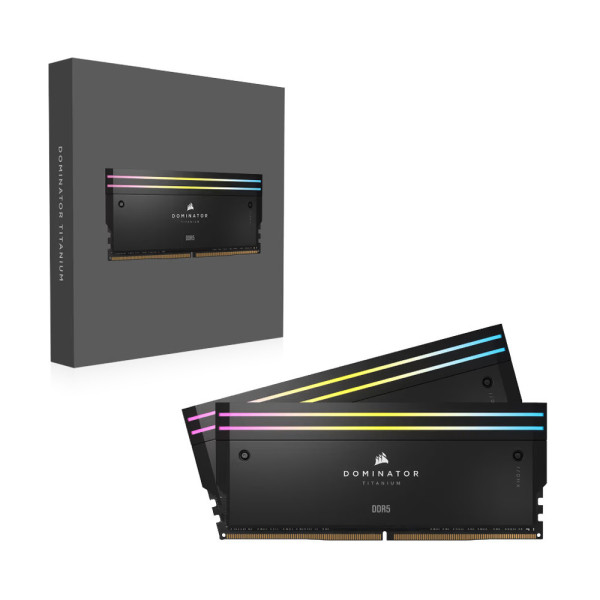 RAM Corsair Dominator Titanium Black 32GB (2x16GB) RGB 6000MHz DDR5 (CMP32GX5M2B6000C30)