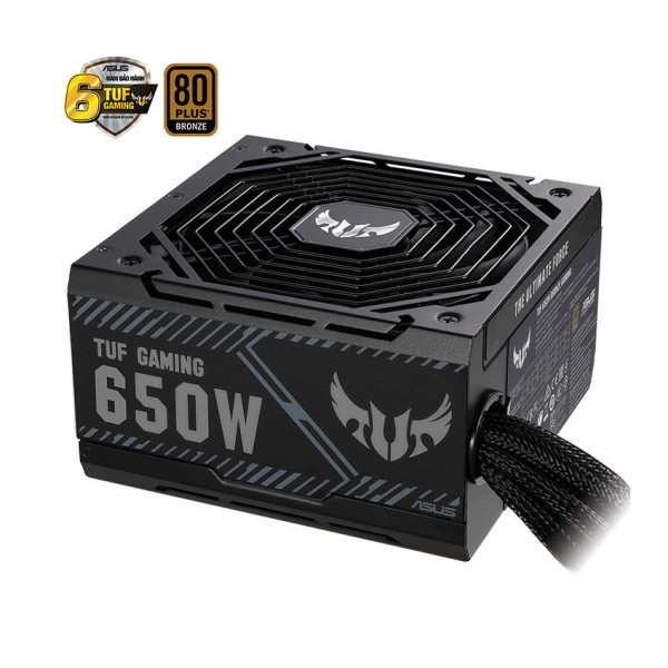 NGUỒN  ASUS TUF GAMING 650W BRONZE  ( MÀU ĐEN/80 PLUS BRONZE )