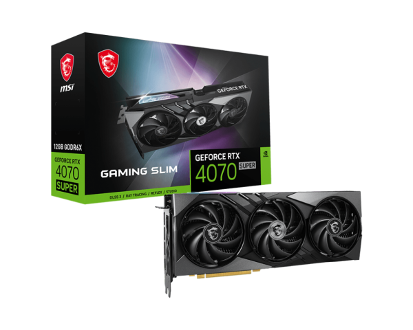 Card màn hình MSI GeForce RTX 4070 SUPER 12GB GAMING SLIM