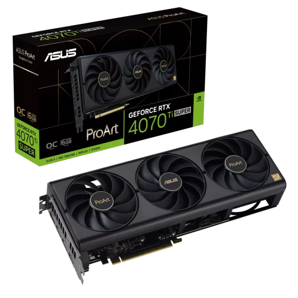 Card màn hình ASUS ProArt GeForce RTX 4070 Ti SUPER 16GB GDDR6X OC